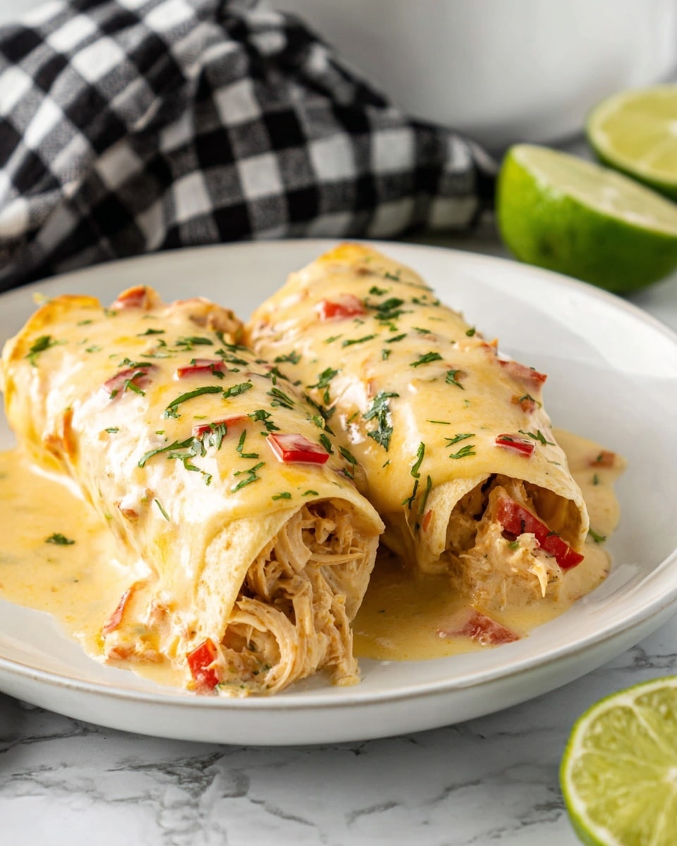 White Queso Enchiladas Recipe