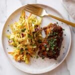Sticky Apple Cider Chicken with Autumn Slaw Recipe