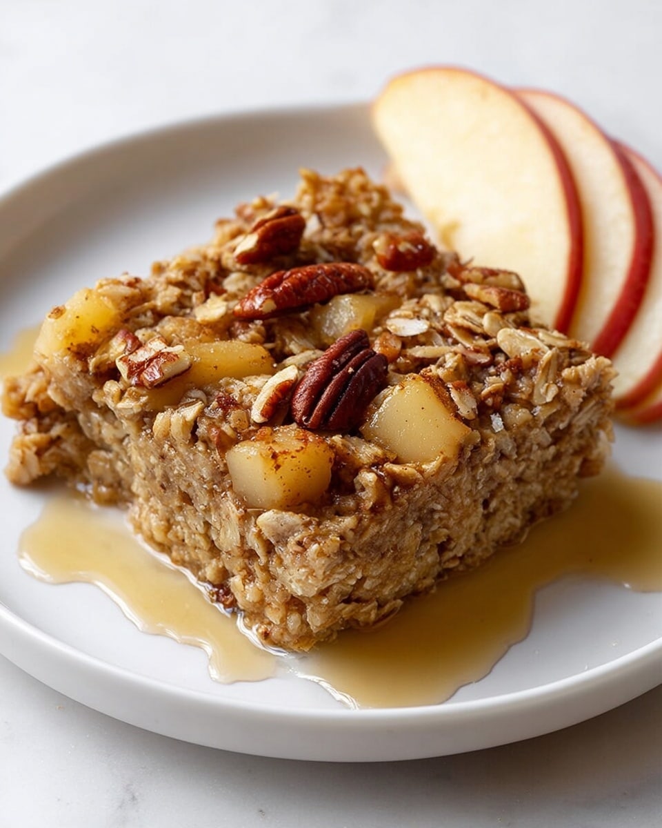 Healthy Baked Apple Oatmeal Recipe