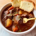 Hearty Beef Stew with Carrots, Potatoes, and Red Wine Recipe