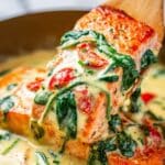 Salmon in Roasted Pepper Sauce Recipe