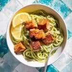 Salmon Pesto Pasta with Roasted Salmon and Parmesan Recipe