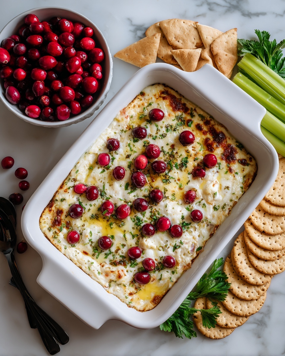 Baked Cranberry Cream Cheese Dip Recipe 6 A white rectangular baking dish filled with a thick pink mixture that has a chunky texture. The mixture contains visible small white pieces and scattered darker spots, likely berries or nuts, embedded throughout. The surface is uneven and spread out to cover the bottom of the dish fully, with some bits slightly protruding and the edges smudged. The dish is set on a white marbled surface. photo taken with an iphone --ar 4:5 --v 7