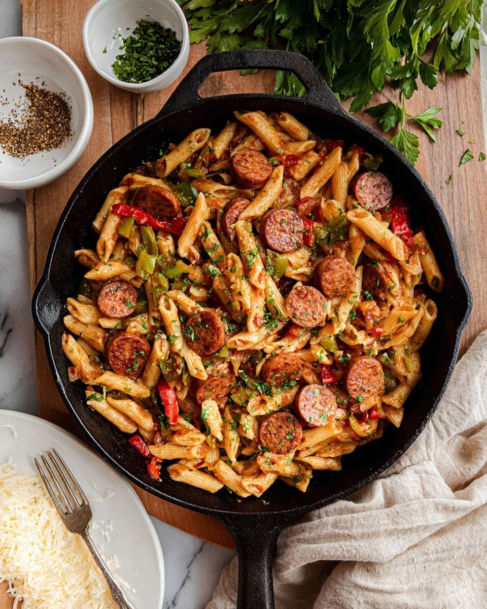 Creamy Cajun Sausage Pasta Recipe