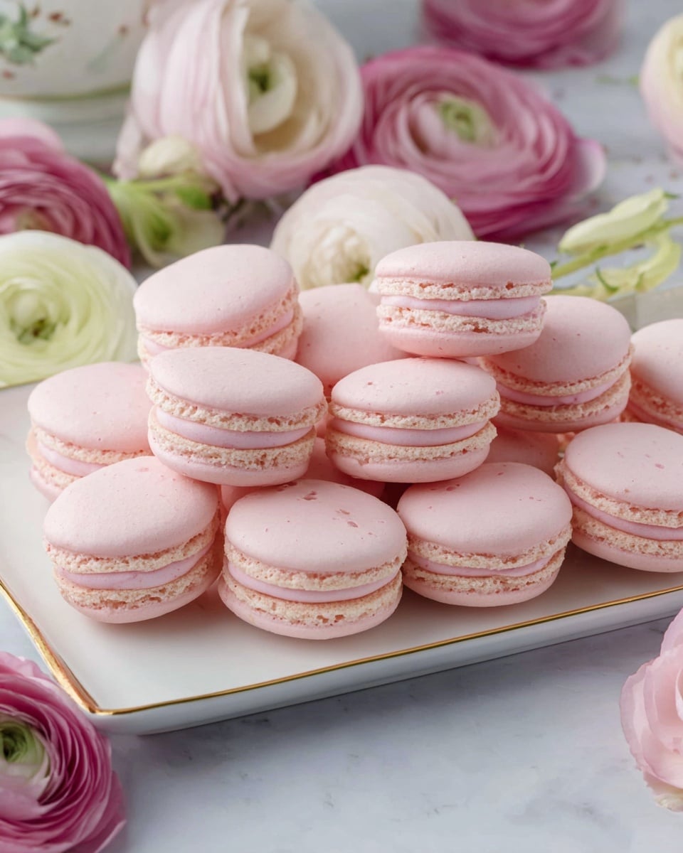 Classic French Macarons with Vanilla Buttercream Filling Recipe