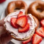 Strawberry Cottage Cheese Bagels Recipe