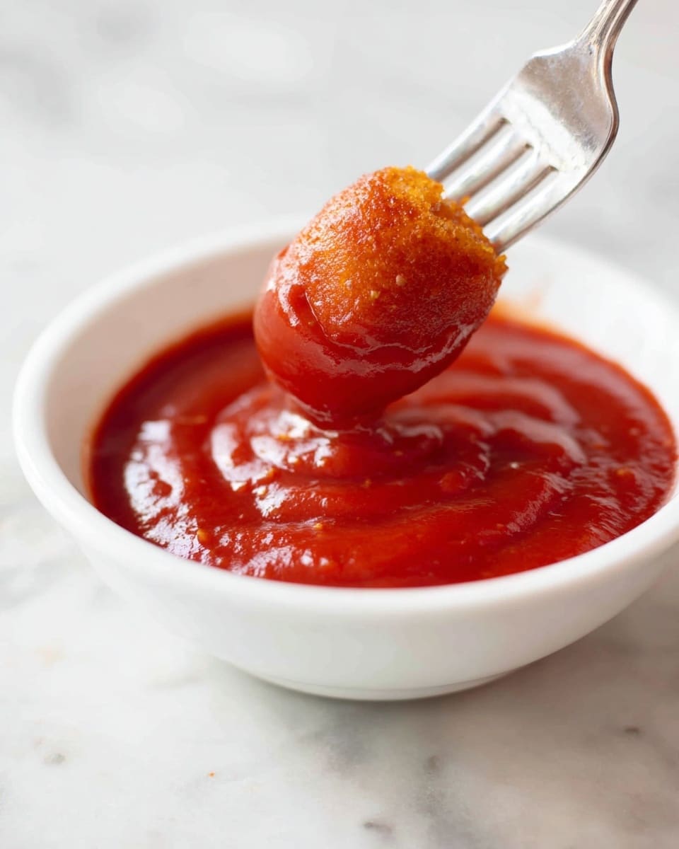 Homemade Mini Corndogs Recipe 6 The image shows a close-up of a white bowl filled with a thick, light yellow batter with small bubbles on the surface. A woman's hand is dipping a small snack made of a dark brown sausage sliced in half and holding a block of bright orange cheese in the middle, all held together by a toothpick, into the batter. In the background, on a white plate, there are several more of these sausage and cheese snacks arranged neatly. Another section of a white plate holds a few small, rounded pieces covered in a similar yellow batter. The surface is a white marbled texture. Photo taken with an iphone --ar 4:5 --v 7