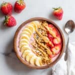 Easy Strawberry Banana Smoothie Bowl Recipe