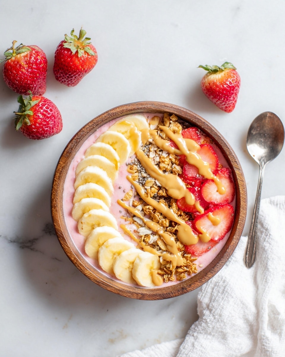 Easy Strawberry Banana Smoothie Bowl Recipe