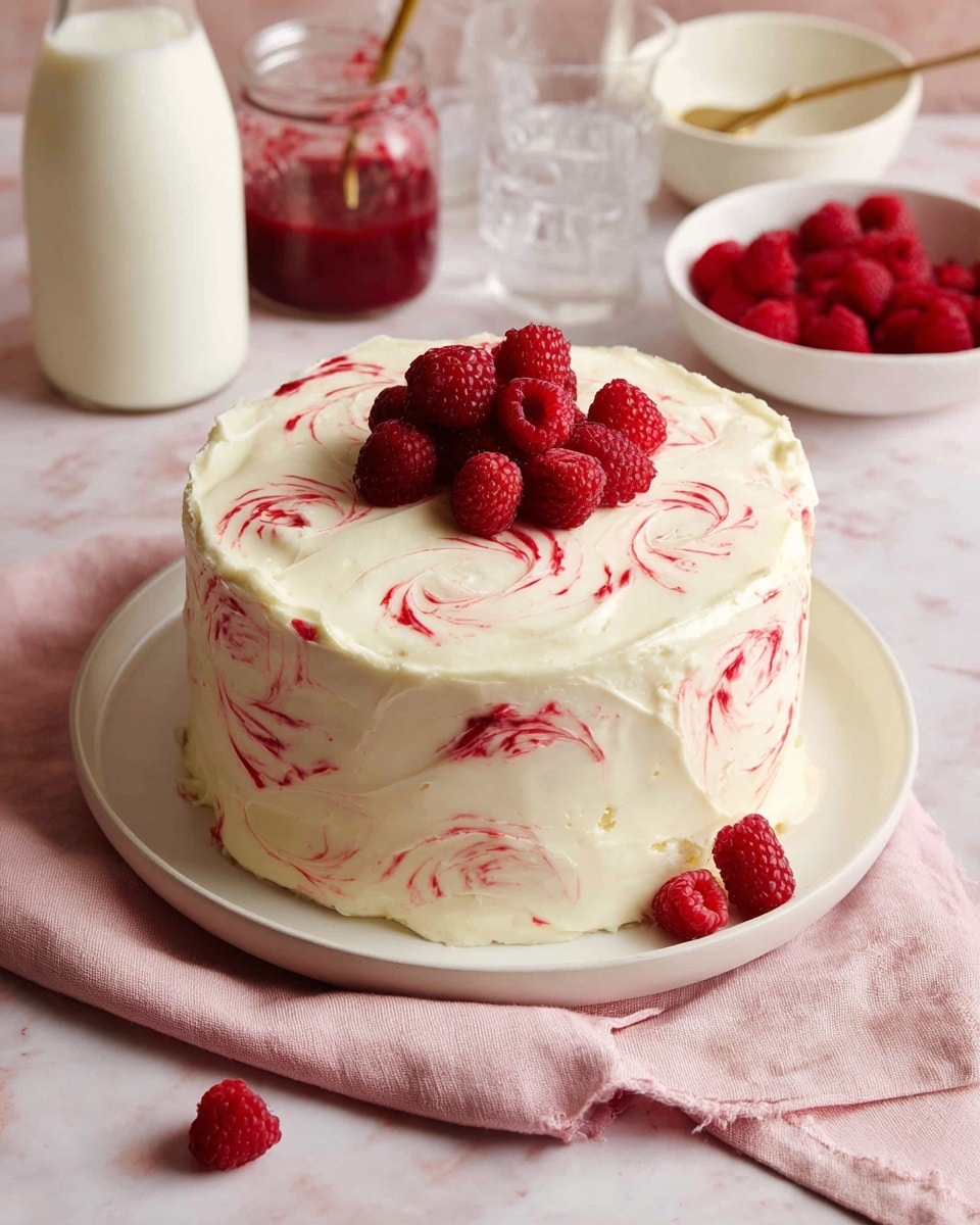 White Chocolate Raspberry Cake Recipe