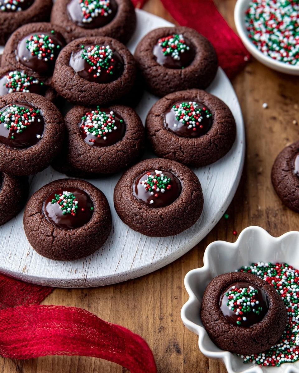 Chocolate Thumbprint Cookies with Ganache Filling Recipe