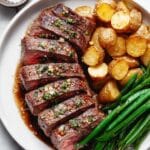 Garlic Herb Butter Steak in Oven Recipe