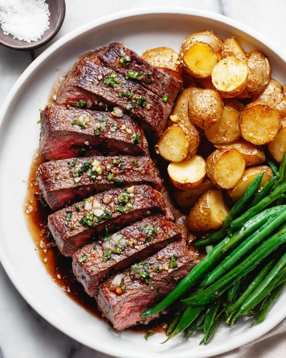 Garlic Herb Butter Steak in Oven Recipe
