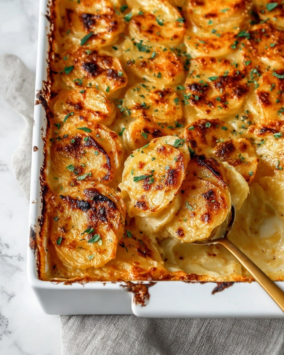 Dad’s Creamy & Cheesy Au Gratin Potatoes Recipe