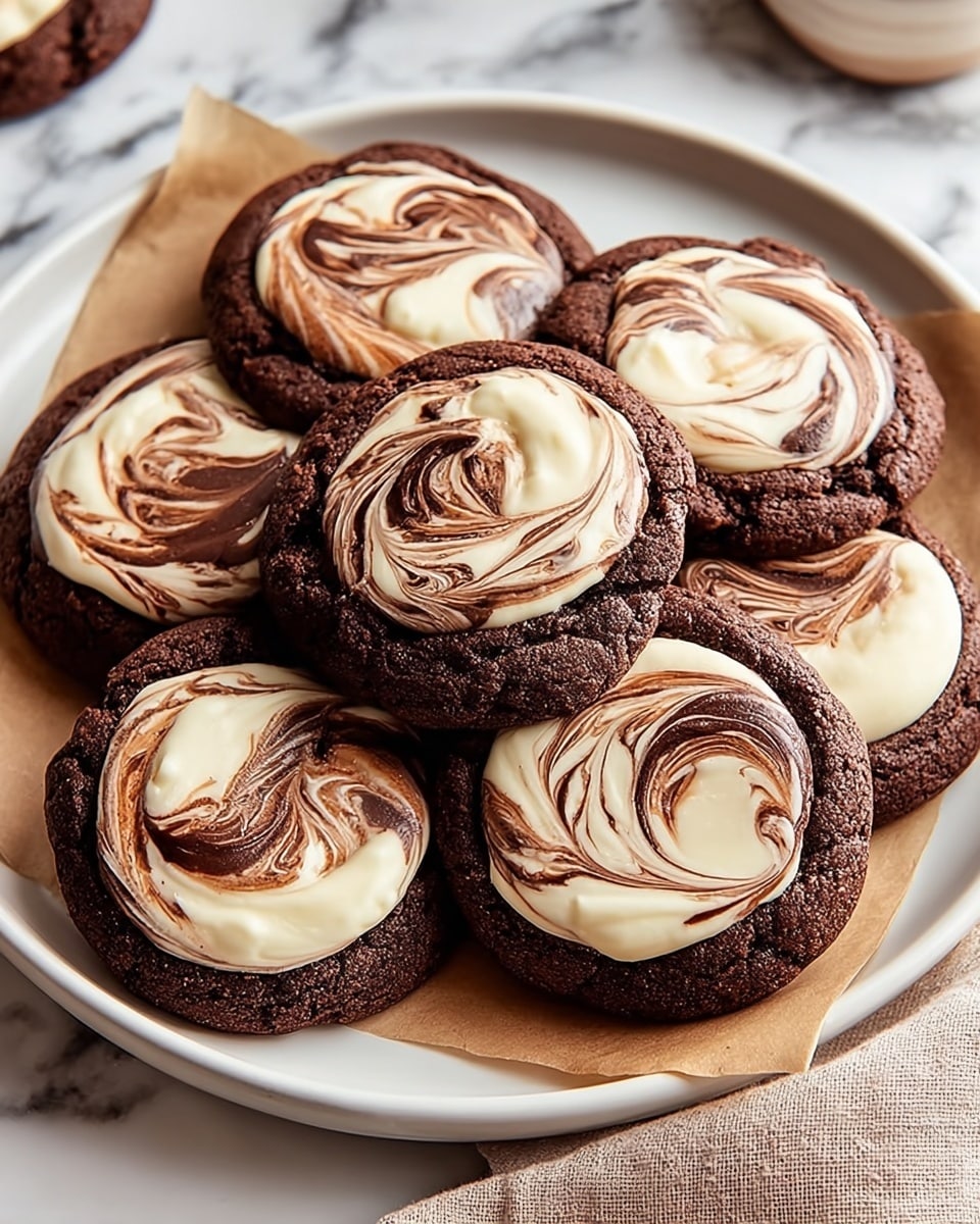 Chocolate Marshmallow Swirl Cookies Recipe