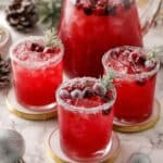 Citrus Cranberry Sparkling Tequila Punch Recipe