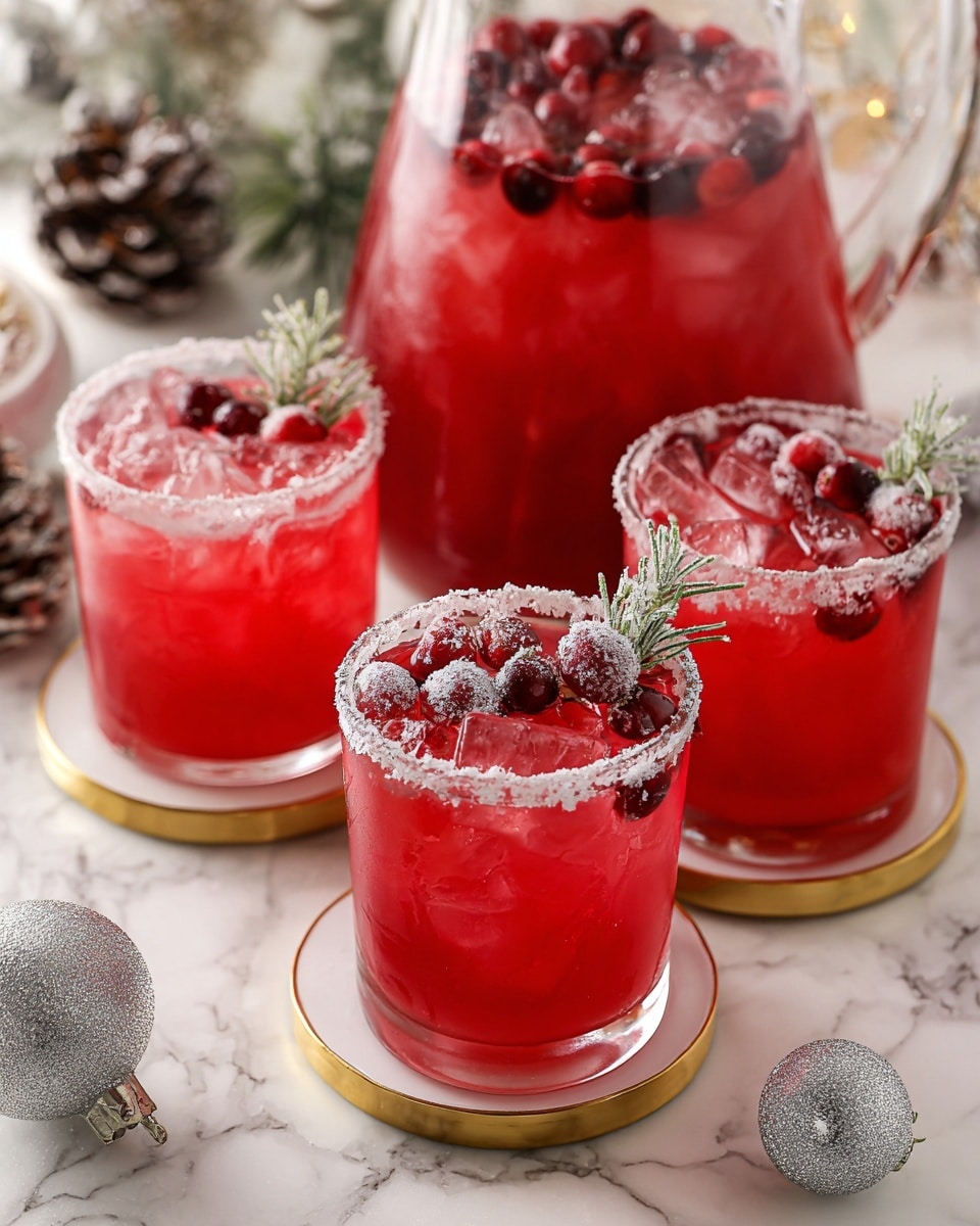 Citrus Cranberry Sparkling Tequila Punch Recipe