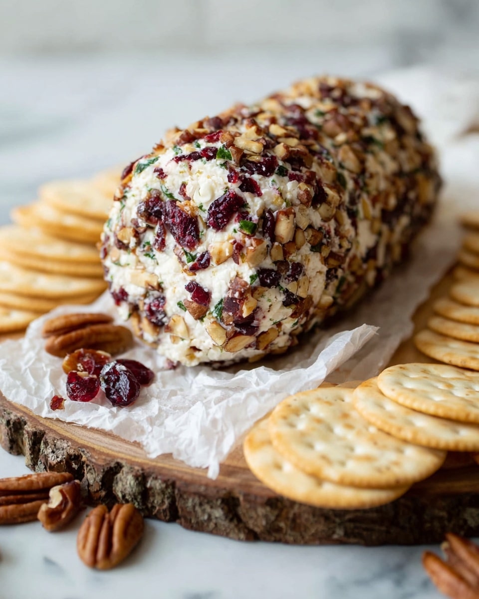 Cranberry Pecan Cheese Log Recipe
