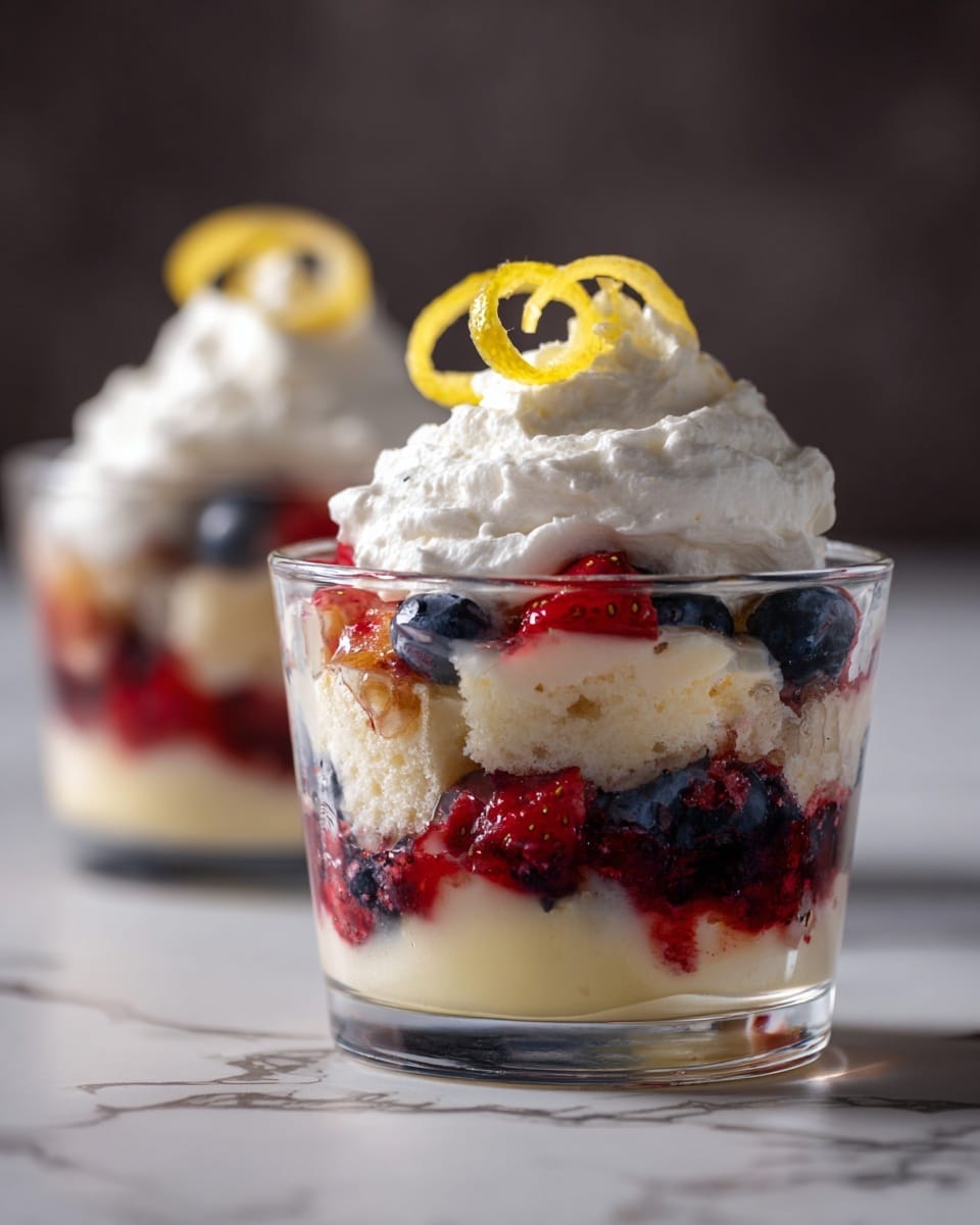 Lemon-Berry Mini Trifles Recipe - Recipe Image