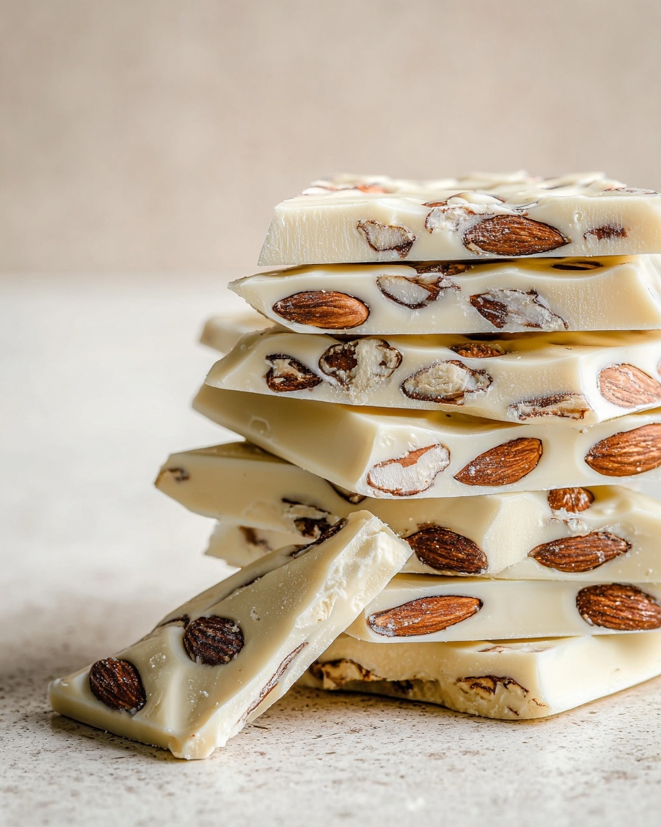 White Toasted Almond Bark with Sea Salt Recipe