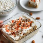 Carrot Cake Overnight Oats with White Chocolate Cream Cheese Ganache Recipe