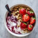 Granola & Yogurt Bowl with Fresh Fruits and Nuts Recipe