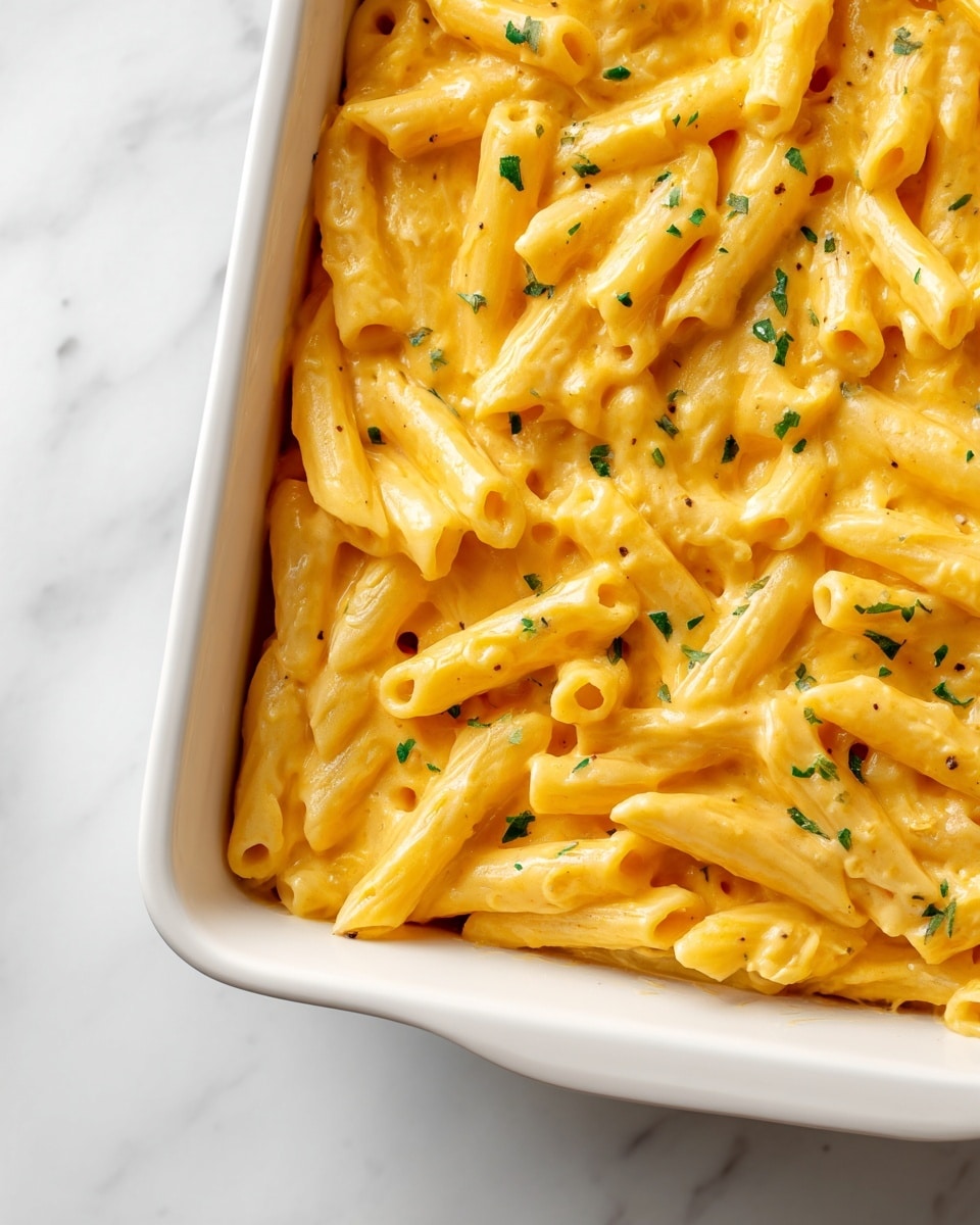 Real Stovetop Mac and Cheese Recipe 6 A close-up image showing a silver fork resting on a round wooden board with three pieces of yellow macaroni pasta twirled around its tines. The pasta has a smooth texture with a slight shine and small seasoning flecks. The fork is positioned above the edge of a white plate that is partially visible in the lower right corner. The background is a white marbled surface with soft light and subtle veins. photo taken with an iphone --ar 4:5 --v 7