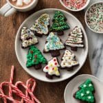 Christmas Brownie Shapes with Festive Buttercream Frosting Recipe