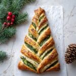 Christmas Tree Spinach Dip Breadsticks Recipe