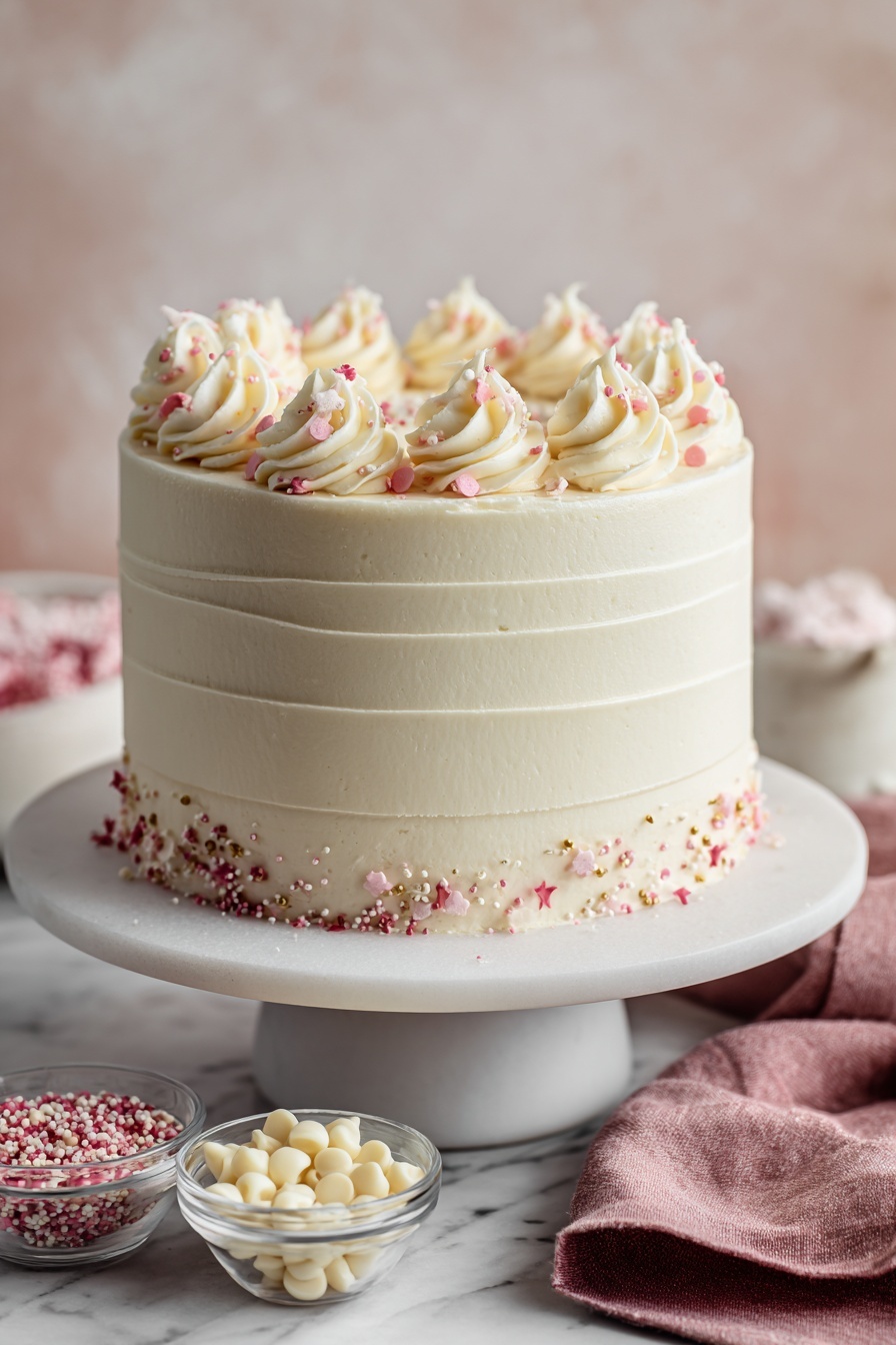 White Chocolate Mousse Cake Recipe