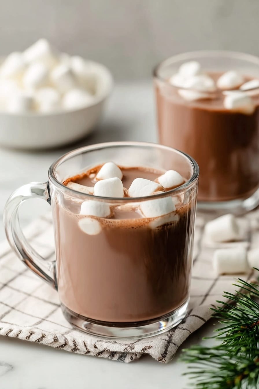 Slow Cooker Hot Chocolate with Chocolate and Vanilla Recipe