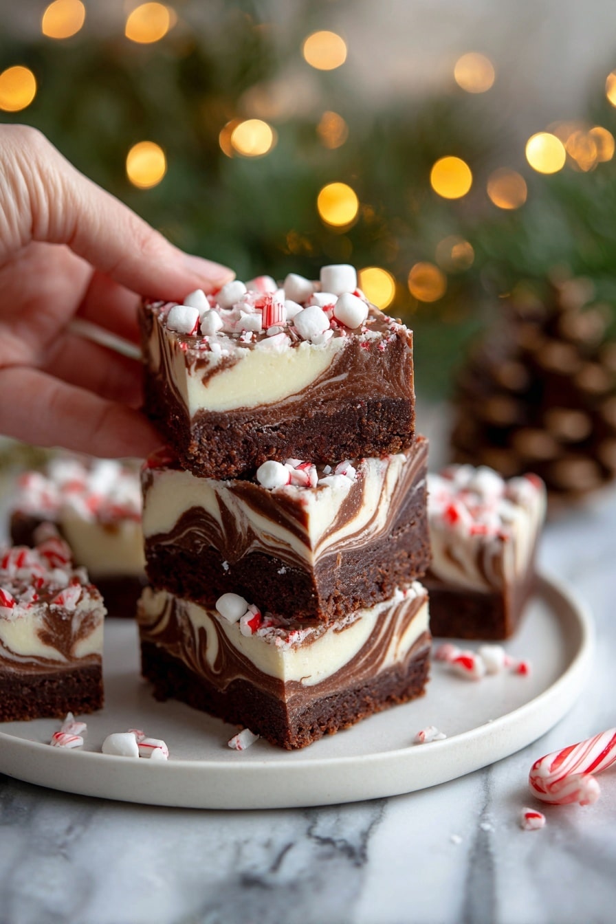 Peppermint Swirl Chocolate Fudge Recipe 8 Peppermint Swirl Chocolate Fudge Recipe - Serving