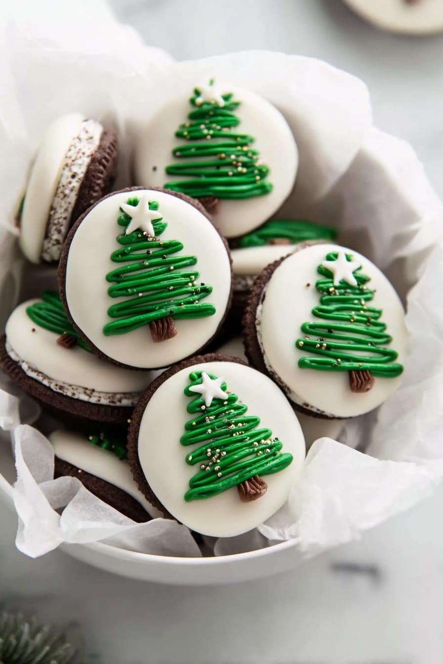 Christmas Oreo Tree Cookies Recipe