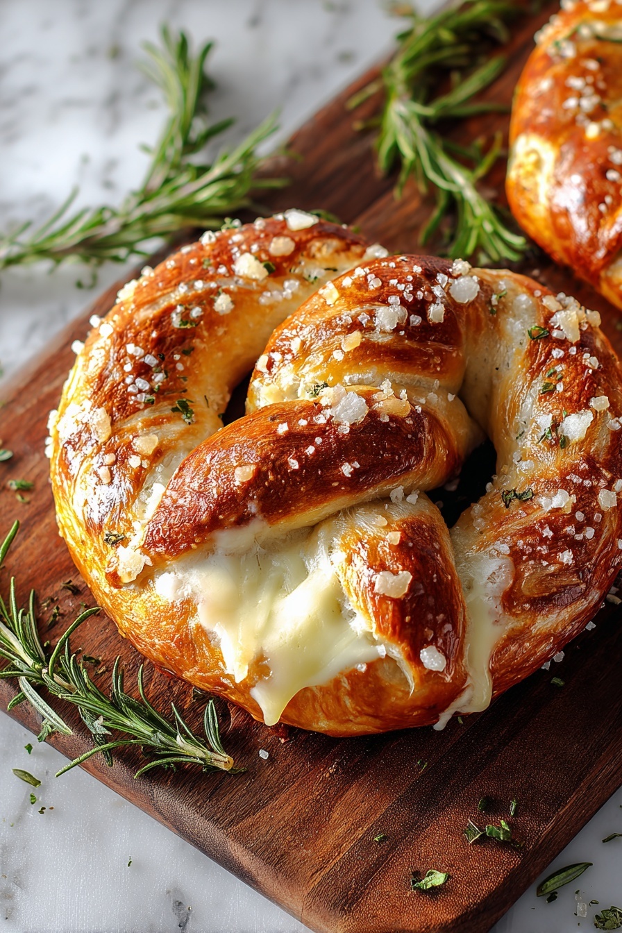 Mozzarella Stuffed Soft Pretzels Recipe