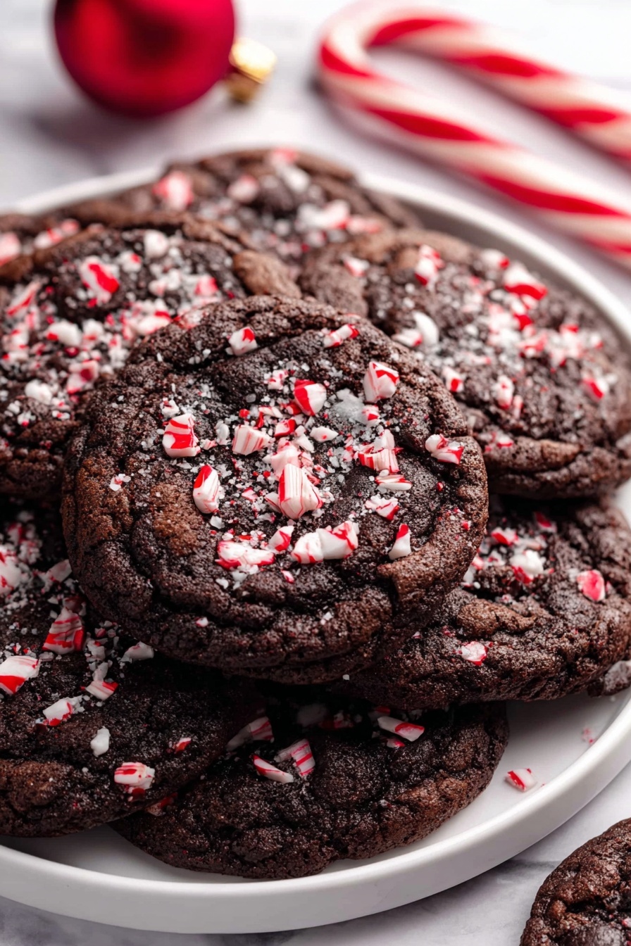 Double Chocolate Peppermint Cookies Recipe
