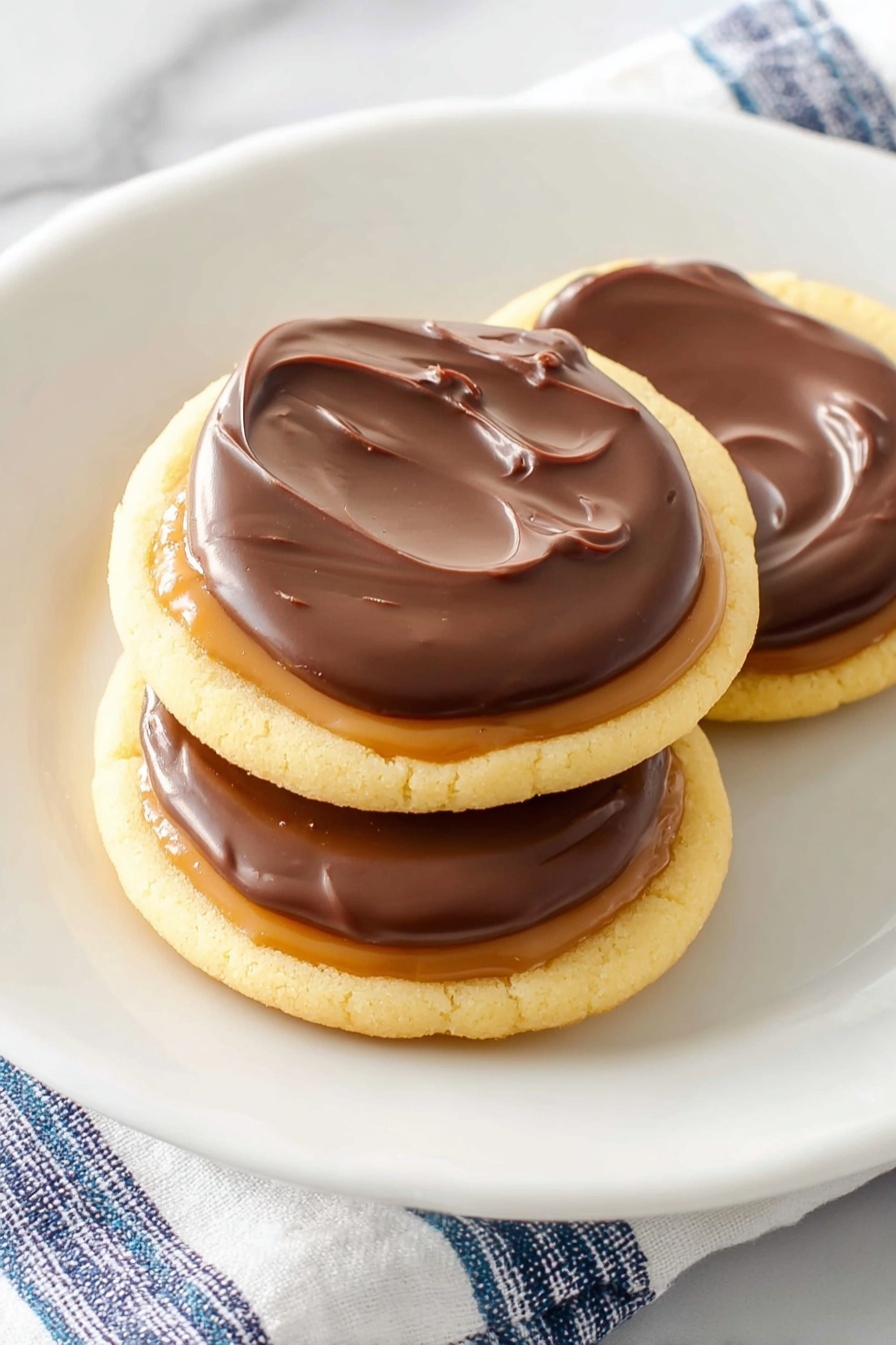 Twix Cookies with Caramel and Chocolate Recipe
