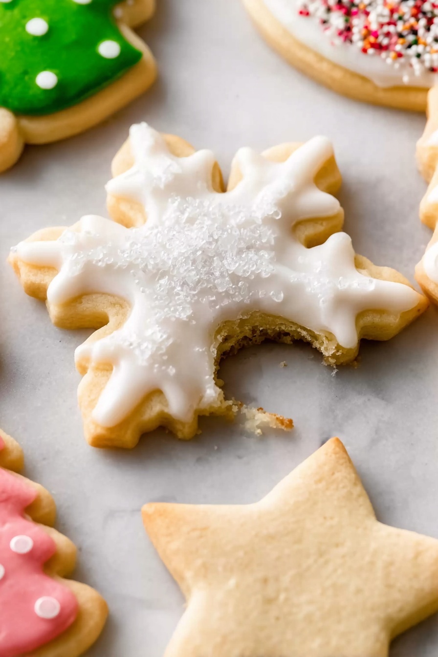 Christmas Sugar Cookies with Easy Icing Recipe
