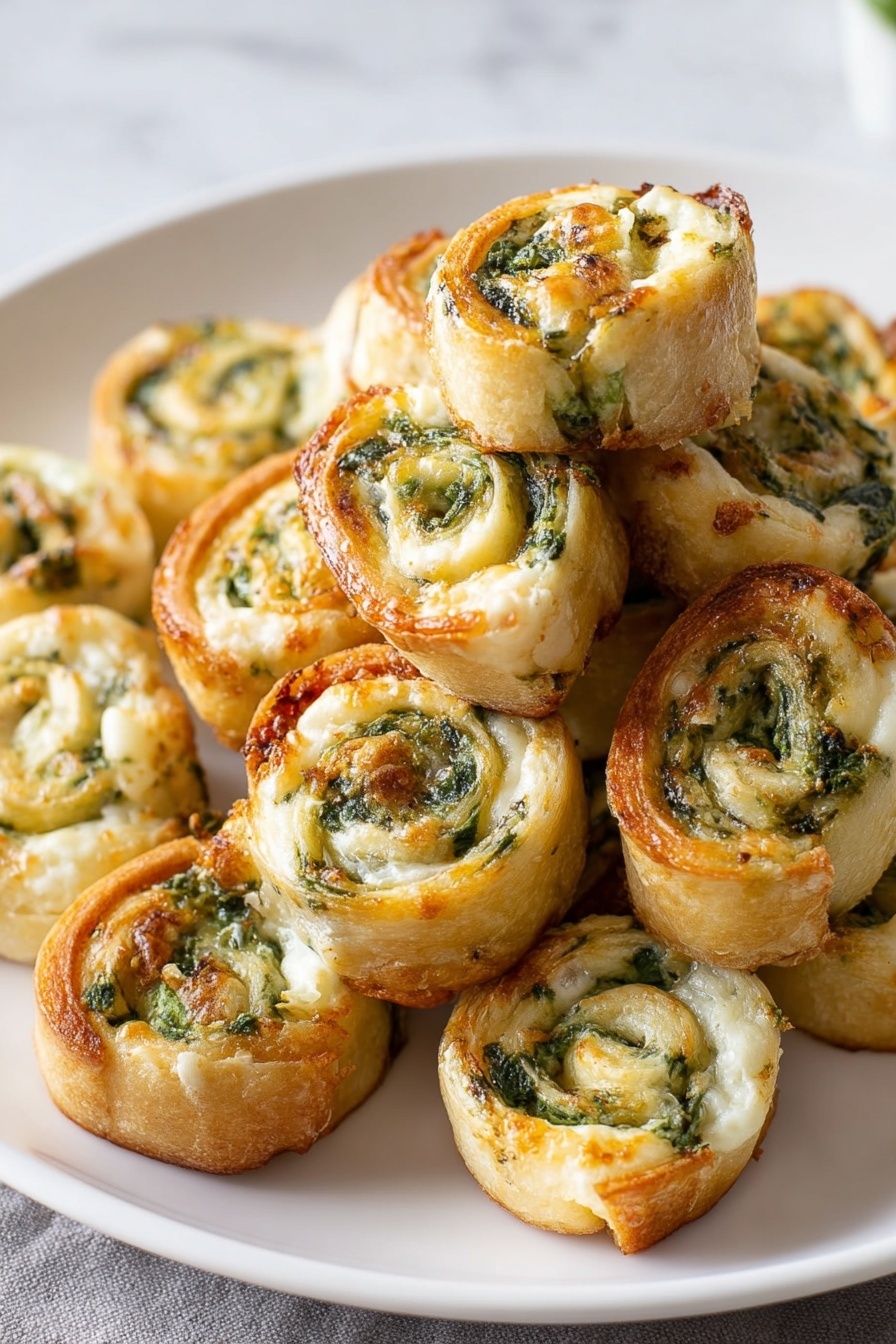 Spinach Dip Pinwheels Recipe