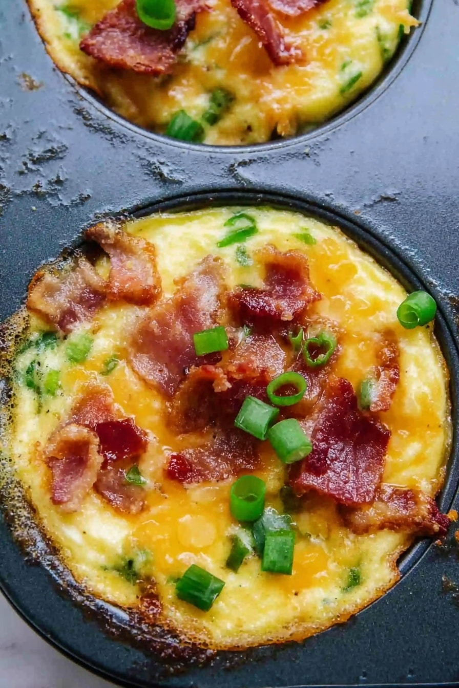Bacon and Spinach Egg Muffins Recipe