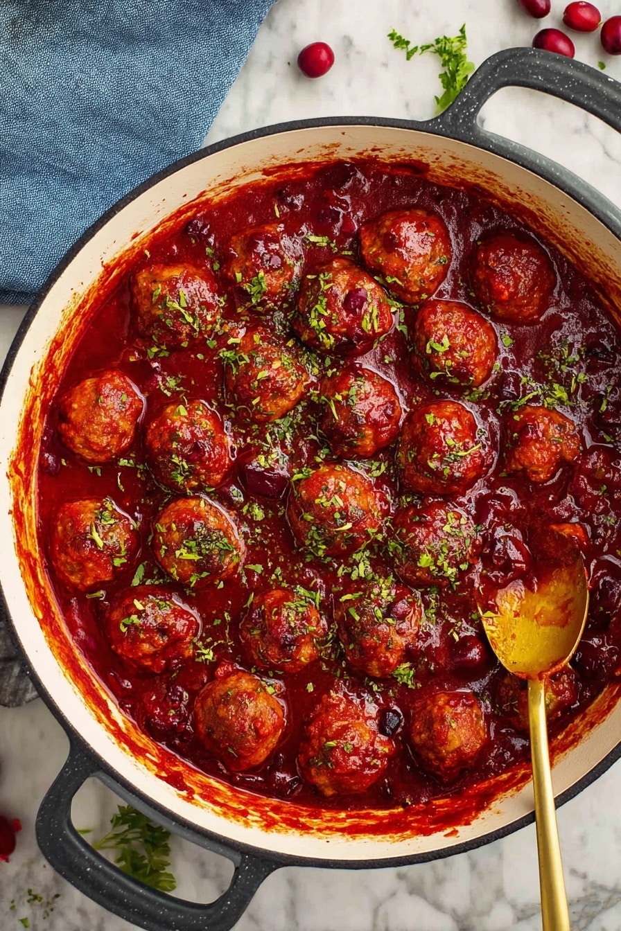 Cranberry Pork Meatballs Recipe