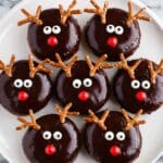 Chocolate Frosted Reindeer Donuts Recipe