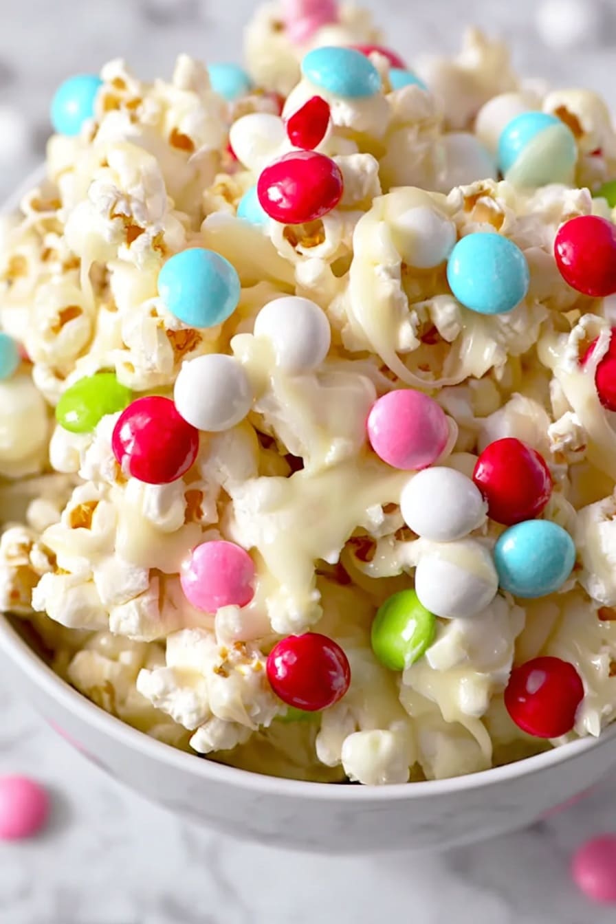 White Chocolate Popcorn Snack Recipe