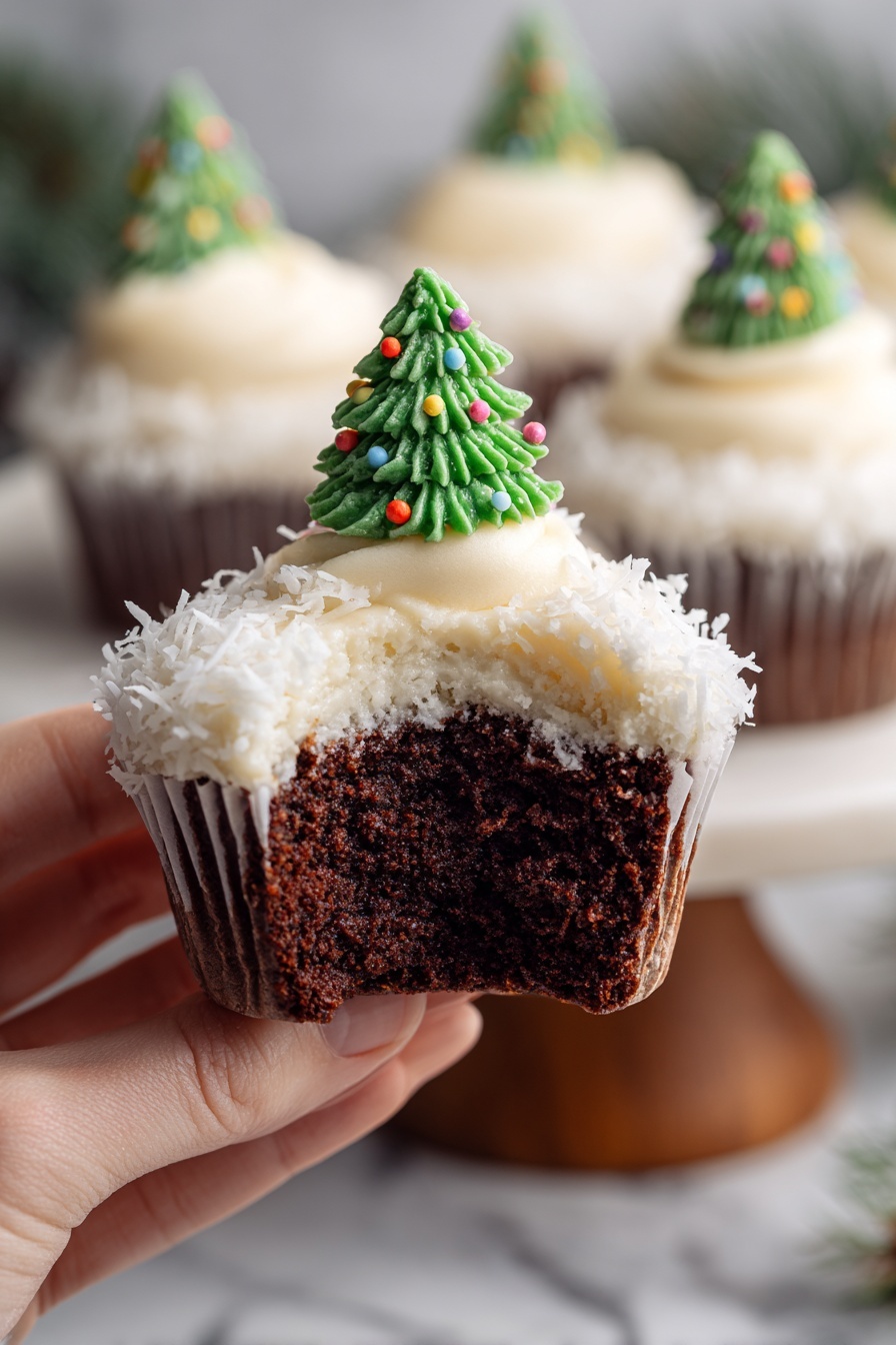Chocolate Christmas Tree Cupcakes Recipe 8 Chocolate Christmas Tree Cupcakes Recipe - Serving