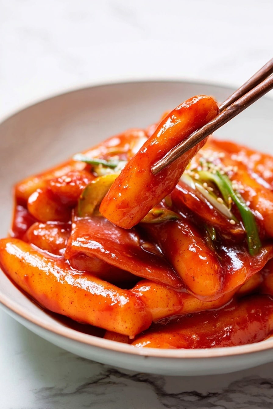 Spicy Tteokbokki Rice Cakes Recipe