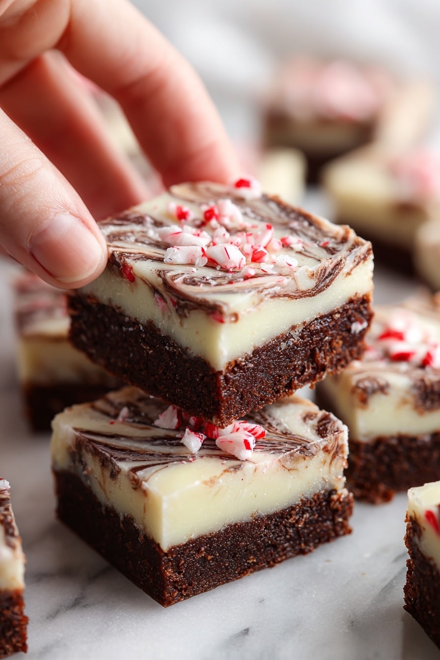 Double Chocolate Peppermint Fudge Recipe 8 Double Chocolate Peppermint Fudge Recipe - Serving