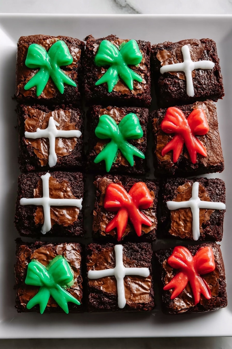 Christmas Present Fudge Brownies Recipe