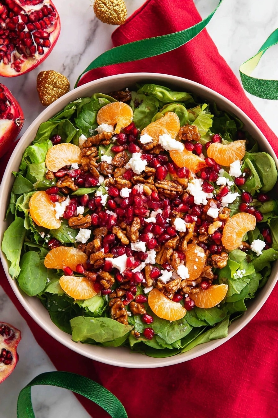 Festive Orange Pomegranate Salad Recipe