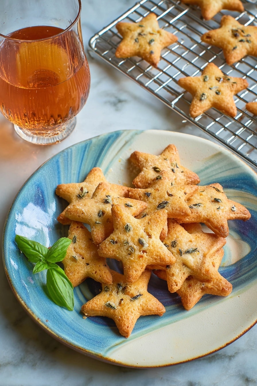 Cheddar Basil Parmesan Crackers Recipe