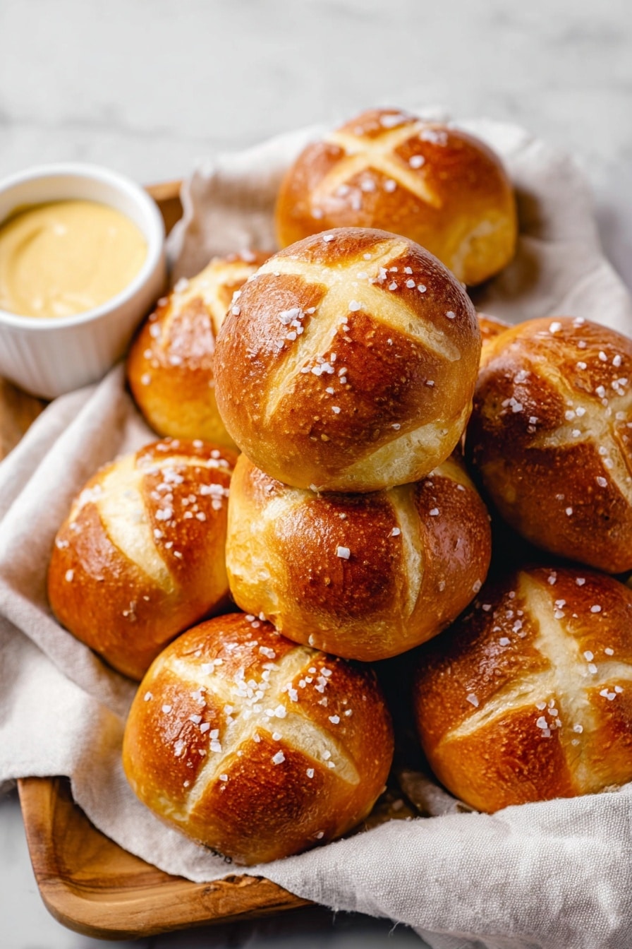Homemade Pretzel Rolls Recipe