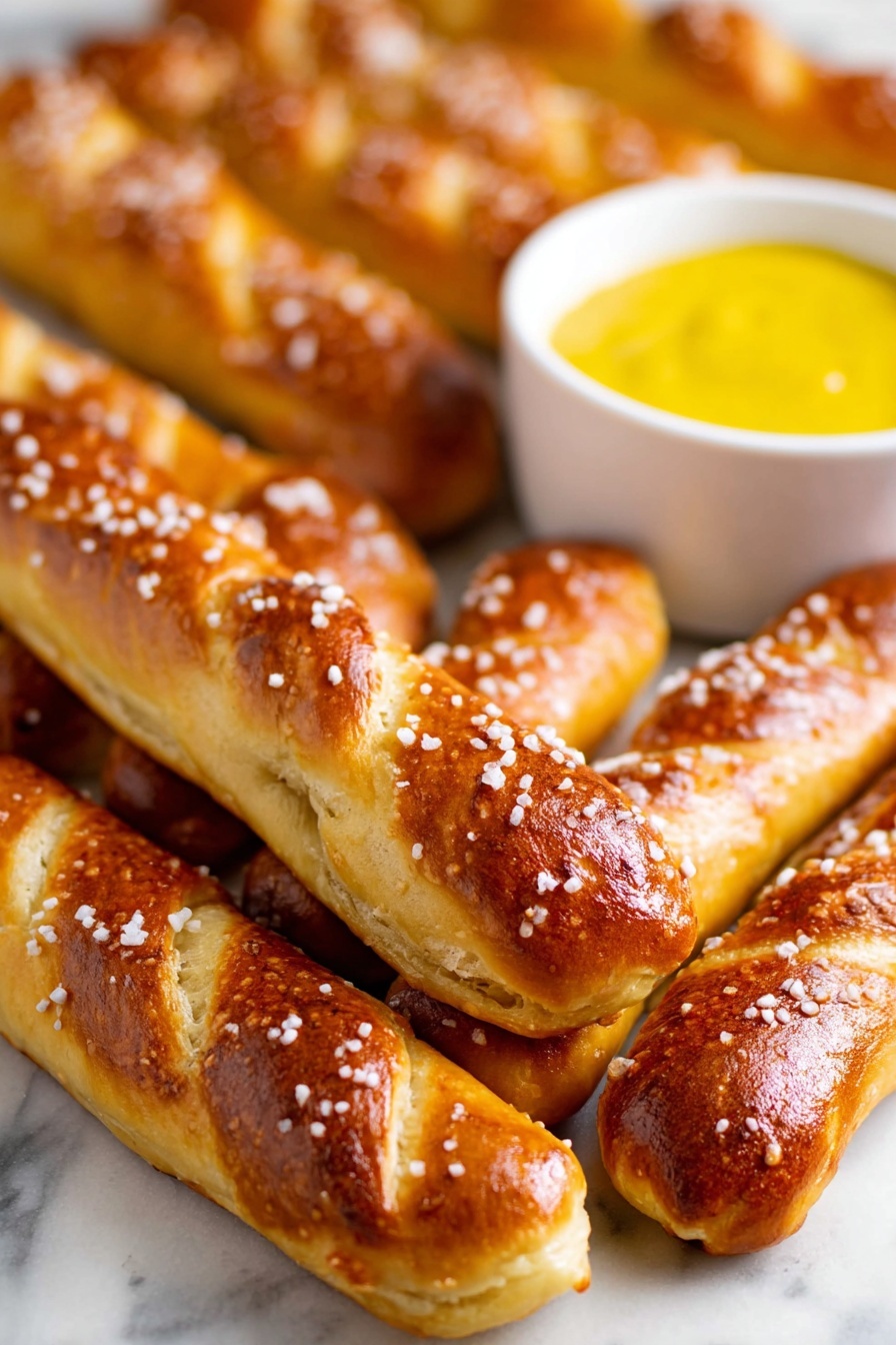 German Soft Pretzel Sticks Recipe
